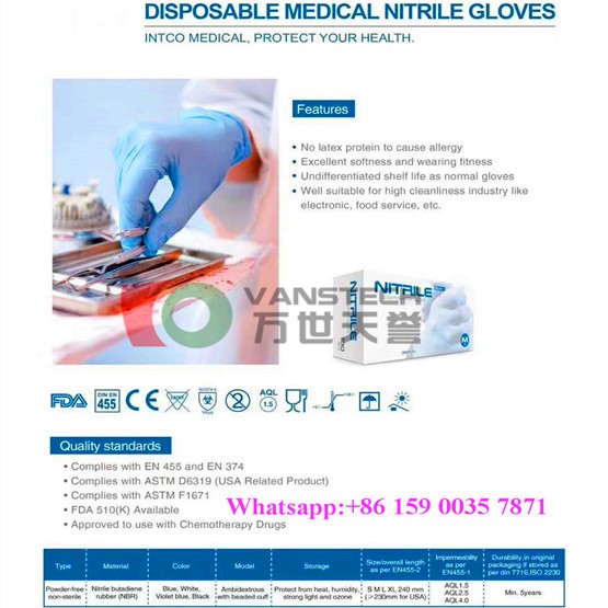 Synguard Nitrile Exam Gloves